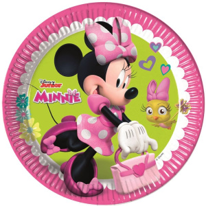 Party Πιατα Μεγαλα Χάρτινα Minnie Happy Helpers 23 εκ. 8 τμχ  (93439)