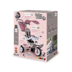 Ποδήλατο Τρίκυκλο Smoby Baby Balade Plus Pink  (741401)