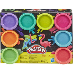 Play-Doh Set 8 Pack Case Color 8 Cans Neon  (E5063)