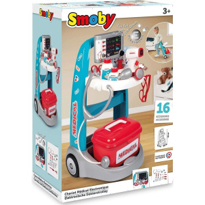 Smoby Τρολεϋ Ιατρικά Εργαλεία Με Ηλεκτρονική Οθόνη  (340207)