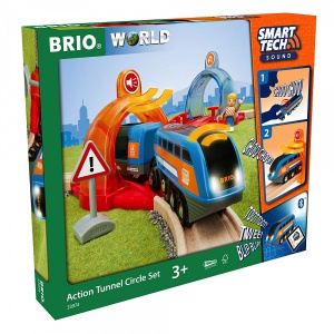 Brio Smart Tech Σετ Επιβατικό Τρένο Με Τούνελ Μικρό  (33974)
