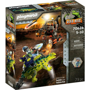 Playmobil Dino Rise Αγκυλόσαυρος Με Μαχητή Εναντίον Ρομπότ  (70626)