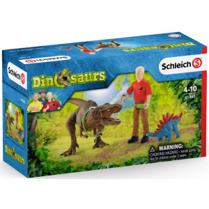 Schleich Παιχνίδι Μινιατούρα Tyrannosaurus Rex Attack  (SCH41465)