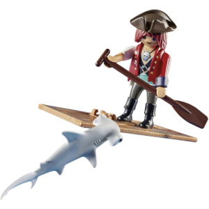Playmobil Πειρατής Με Σχεδία Και Σφυροκέφαλος Καρχαρίας  (70598)