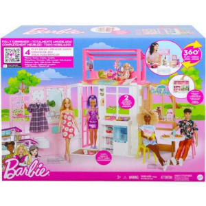 Barbie Σπιτάκι Βαλιτσάκι  (HCD47)