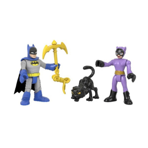 Imaginext Batman και Κακός-Σετ των 2 Batman και Catwoman  (GWP59)