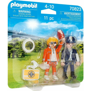 Playmobil Duopack Διασώστης και Αστυνομικός  (70823)