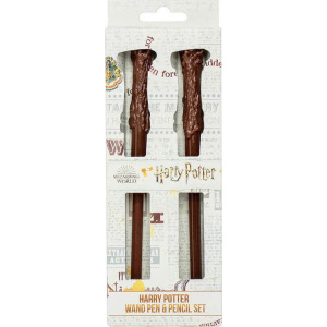 Harry Potter Wand Pen And Pencil Set In Wand Box  (SLHP521)