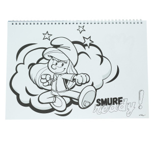 Gim Μπλοκ Ζωγραφικής 23X33 40 Φύλλα και Stickers Smurfs  (214058)
