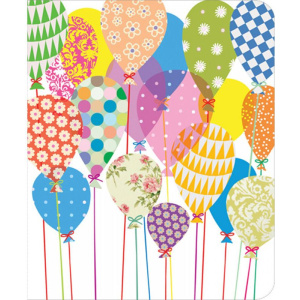 Ευχετήρια Κάρτα Χωρίς Μήνυμα Μπαλόνια  (PE106)