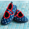 Playshoes Παπούτσια Θαλάσσης Με Velcro Navy Blue Με Καρδιές  (174743)