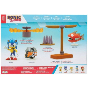 Sonic Διόραμα Με 3 Φιγούρες Sonic Rhinobot Kαι Chopper 6.5 εκ.  (JPA41442)
