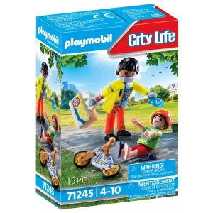 Playmobil Διασώστης Και Παιδάκι  (71245)