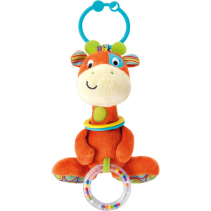 Winfun Κουδουνίστρα Καμηλοπάρδαλη Patch The Giraffe Hand, Rattle, Squeakers, Crinkle With Sound  (0117-NL)