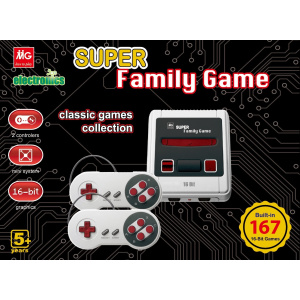 Κονσόλα Παιχνιδιών Τηλεόρασης MG Super Family Game 16 Bit - 167 Games  (406041)