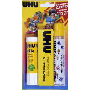 Uhu Stic 21Gr+Ap35Ml+Glue Pen50Mlδg12  (44271)