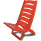 Καλοκαιρινή Adriatic Πλαστική Καρέκλα Θαλάσσης Κόκκινη 80x31x38  (289/R)