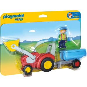 Playmobil 123 Τρακτερ Με Καροτσα  (6964)