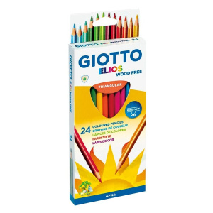 Giotto Ξυλομπογιες 24Τεμ Elios Wood Free  (275900)