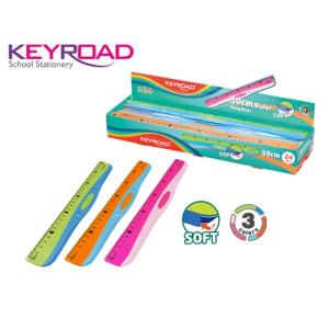 Keyroad Χαρακας Πλαστικος Soft Touch 30Εκ. Σε 3 Χρωματα  (300.971326)