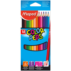 Ξυλομπογιες Maped Color Peps 12 Χρωματα  (183212 3)