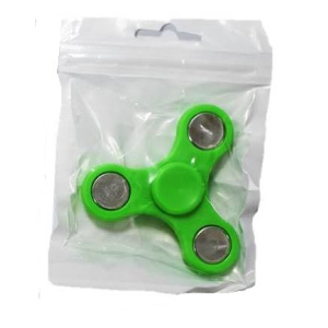 Fidget Finger Spinner Πρασινο Plastic 1 Minute  (103476-Π)