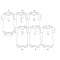 Pretty Baby Κορμακι Κοντομανικο Λευκο Με Ροζ Σε 6 Σχεδια Και 6 Νουμερα  (34558-1)