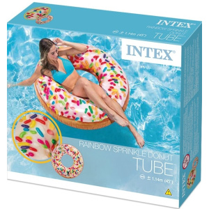 INTEX Φουσκωτο Στρωμα Θαλασσης  Donut Mε Τρουφες  (03.I-56263)