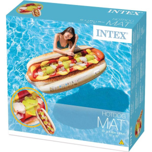 INTEX Στρωμα Θαλασσης Φουσκωτο Hot Dog 180X89Εκ.  (58771)