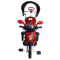 Παιδικο Τρικυκλο Ποδηλατο Joyful Cartoon Μπλε Και Κόκκινο Με Τέντα Και Καλάθι  (856-2 B-01/A-02)