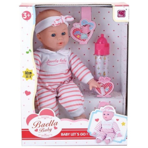 Κούκλα Μωρό Baella Baby Με Μπιμπερό 30 Εκ.  (MKI992447)