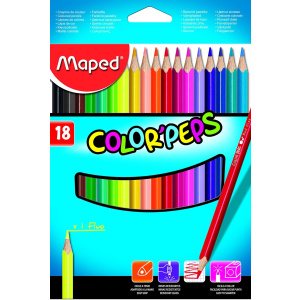Maped Ξυλομπογιες Color Peps 18 Χρωματα  (183218)
