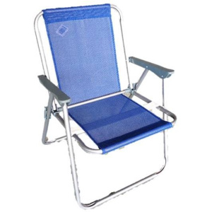 Καρέκλα Παραλίας Μεταλλική Αναδιπλούμενη Σε Μπλε Χρώμα  (21-02866)