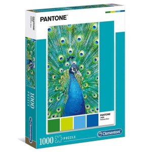 Παζλ Clementoni 1000 Κομμάτια Pantone Μπλε Παγώνι  (1260-39495)