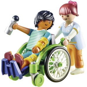 Playmobil Ασθενής Με Καροτσάκι  (70193)