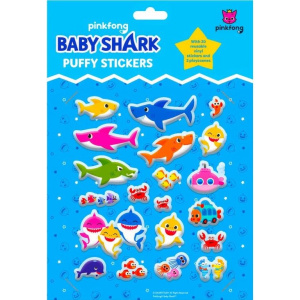 Baby Shark Αυτοκόλλητα Puffy  (TM074187)