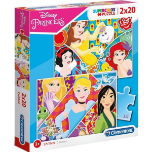 Παζλ 2x20 Super Color Clementoni Disney Princess  (1200-24766)