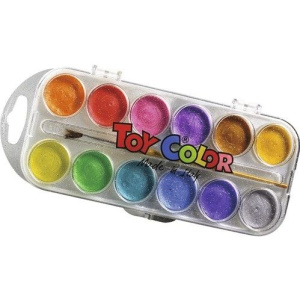Toy Colour Νεροχρώματα Περλέ 12 Χρώματα  (220.767)