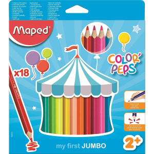 Maped Ξυλομπογιές Color Peps My First Jumbo 18 Χρώματα  (834012)