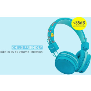 Trust Ακουστικά Ασύρματα Bluetooth Παιδικά 85DB/20HZ Comi Μπλέ  (409.236071)