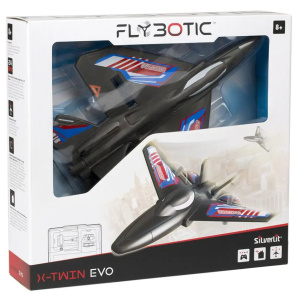 R/C Τηλεκατευθυνόμενο Αεροπλάνο Flybotic X-Twin Μαύρο  (7530-85738)