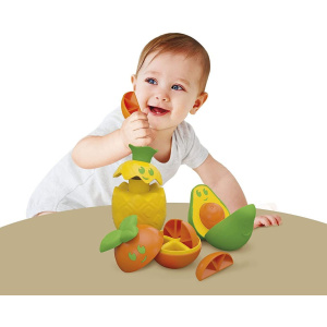 Baby Clementoni Βρεφικό Παιχνίδι σετ Φρούτων Από Ανακυκλώσιμα Υλικά  (1000-17686)