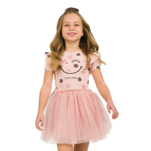 Energiers Mini Φόρεμα με Βούλες Χρώμα 233 Φρεζ  (15-223304-7)