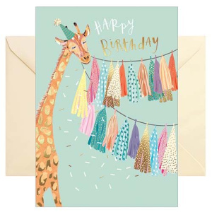 Ευχετήρια Κάρτα Γενεθλίων Καμηλοπάρδαλη Happy Birthday  (LT268)