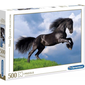 Παζλ 500 High Quality Clementoni Fresian Μαύρο Άλογο  (1220-35071)