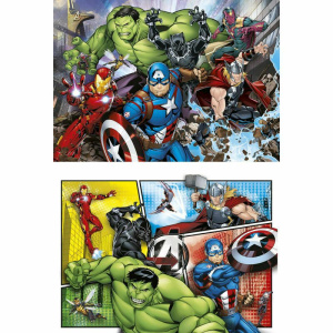 Παζλ 2x60 Super Color Clementoni The Avengers  (1200-21605)
