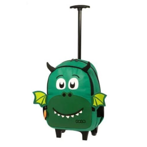 Polo Τσάντα Νηπιαγωγείου Τρόλεϊ Junior Little Green Dragon  (901039-8228)