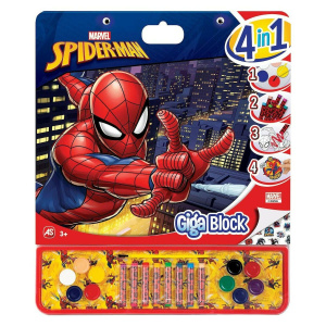 Σετ Ζωγραφικής Giga Block 4 In 1 Spiderman  (1023-62737)