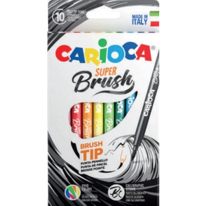 Carioca Μαρκαδοροι Super Brush 10 Χρωματα  (133010000)
