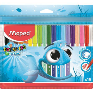 Maped Μαρκαδοροι Color Peps Ocean Pulse 18 Χρωματα  (845721)